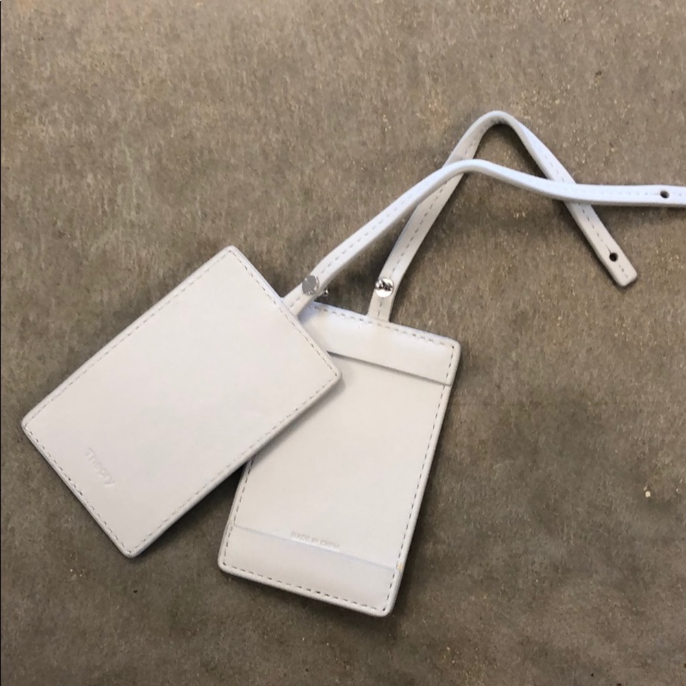 Theory Leather Luggage Tag 1